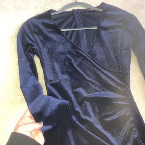 Gianni Bini Blue Velvet dress